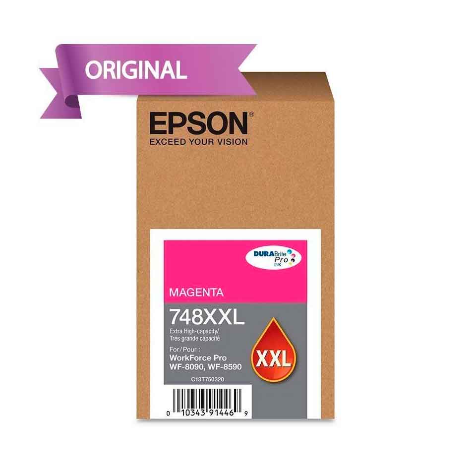 Tóner Magenta T748XXL320-AL marca Epson para modelos WF-6090 WF-6590