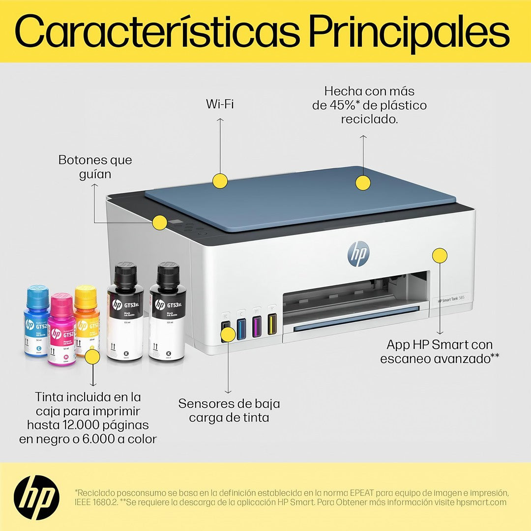 HP Smart Tank 585 Características