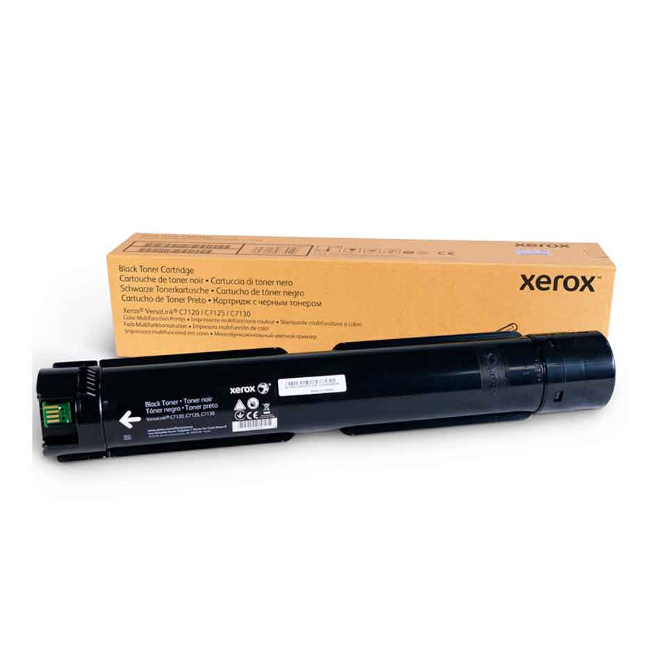 Tóner Negro marca Xerox para modelos C7120_DBO C7125_DBO C7130_DBO