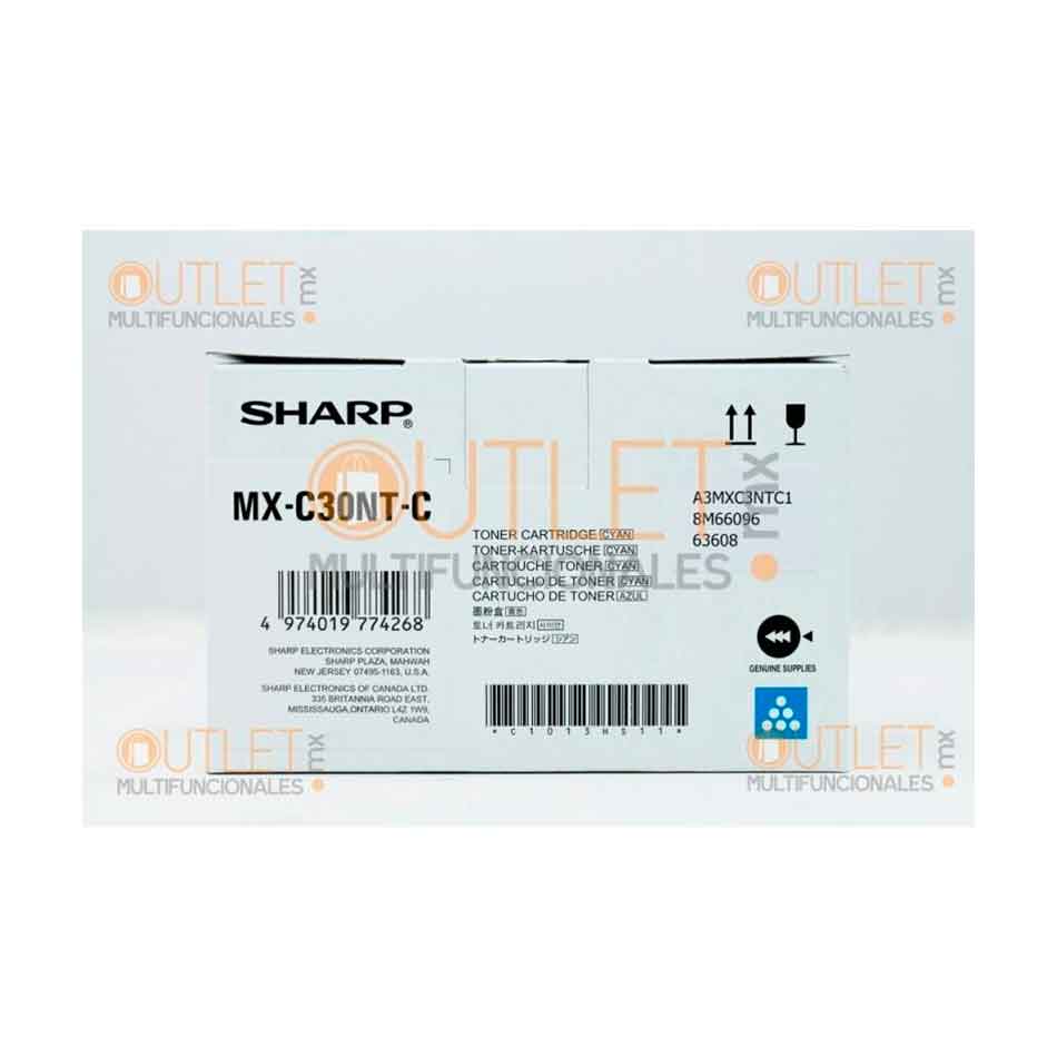 Tóner Cian marca Sharp para modelos MXC407P